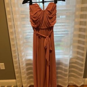 Dusty rose bridesmaids dress